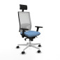 Sedia da Ufficio Piqueras y Crespo 3D026N1 Blu cielo