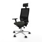 Sedia Ufficio con Poggiatesta Piqueras y Crespo 3D086N1 Nero