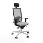 Sedia Ufficio con Poggiatesta Piqueras y Crespo 1D026G1 Grigio chiaro