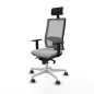 Sedia Ufficio con Poggiatesta Piqueras y Crespo 1D026G1 Grigio chiaro