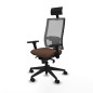 Sedia Ufficio con Poggiatesta Piqueras y Crespo 3D066N1 Marrone scuro