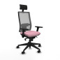 Sedia Ufficio con Poggiatesta Piqueras y Crespo 3D066N1 Rosa