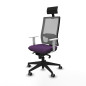 Sedia Ufficio con Poggiatesta Piqueras y Crespo 4B066G1 Viola