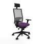 Sedia Ufficio con Poggiatesta Piqueras y Crespo 3D066N1 Viola