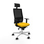 Sedia Ufficio con Poggiatesta Piqueras y Crespo 1D026N1 Giallo