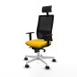 Sedia Ufficio con Poggiatesta Piqueras y Crespo 1D026N1 Giallo