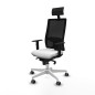 Sedia Ufficio con Poggiatesta Piqueras y Crespo 1D026G1 Bianco