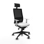 Sedia Ufficio con Poggiatesta Piqueras y Crespo 4B066G1 Bianco