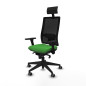 Sedia Ufficio con Poggiatesta Piqueras y Crespo 3D066G1 Verde