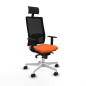 Sedia Ufficio con Poggiatesta Piqueras y Crespo 1D026N1 Arancio