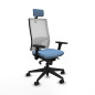 Sedia da Ufficio Piqueras y Crespo 3D066N2 Blu cielo