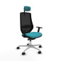 Sedia da Ufficio Piqueras y Crespo D086N2W Turchese