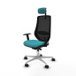 Sedia da Ufficio Piqueras y Crespo D086N2W Turchese