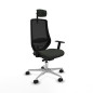 Sedia da Ufficio Piqueras y Crespo D086N2W Nero