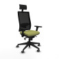 Sedia Ufficio con Poggiatesta Piqueras y Crespo 3D066G1 Verde