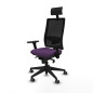 Sedia Ufficio con Poggiatesta Piqueras y Crespo 3D066G1 Viola