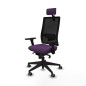 Sedia Ufficio con Poggiatesta Piqueras y Crespo 3D066G2 Viola