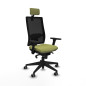 Sedia Ufficio con Poggiatesta Piqueras y Crespo 3D066G2 Verde