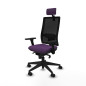 Sedia Ufficio con Poggiatesta Piqueras y Crespo 3D066N2 Viola