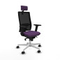 Sedia Ufficio con Poggiatesta Piqueras y Crespo 2D026N2 Viola