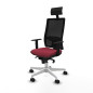 Sedia Ufficio con Poggiatesta Piqueras y Crespo 1D026N1 Rosso Granato