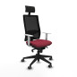 Sedia Ufficio con Poggiatesta Piqueras y Crespo 4B066G1 Rosso Granato