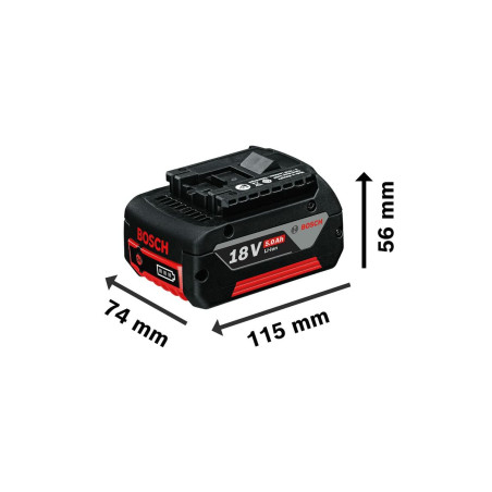Set di caricabatterie e batterie ricaricabili BOSCH 1 600 A00 B8J 18 V 5 Ah