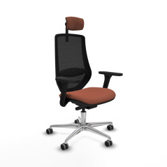 Sedia da Ufficio Piqueras y Crespo D086G2W Marrone Nero