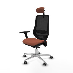 Sedia da Ufficio Piqueras y Crespo D086G2W Marrone Nero