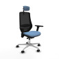 Sedia da Ufficio Piqueras y Crespo D086N2W Blu cielo