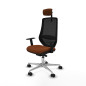 Sedia da Ufficio Piqueras y Crespo D086N2W Marrone Nero