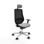 Sedia da Ufficio Piqueras y Crespo D086N2W Grigio chiaro