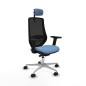 Sedia da Ufficio Piqueras y Crespo D086N2W Blu cielo