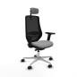 Sedia da Ufficio Piqueras y Crespo D086N2W Grigio