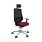 Sedia da Ufficio Piqueras y Crespo D086N2W Rosso Granato