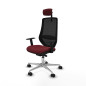Sedia da Ufficio Piqueras y Crespo D086N2W Rosso Granato