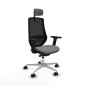 Sedia da Ufficio Piqueras y Crespo D086N2W Grigio