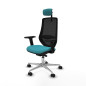 Sedia da Ufficio Piqueras y Crespo D086N2W Turchese