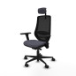 Sedia da Ufficio Piqueras y Crespo D036N2W Grigio scuro