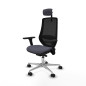 Sedia da Ufficio Piqueras y Crespo D086N2W Grigio scuro
