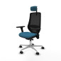 Sedia da Ufficio Piqueras y Crespo D086N2W Nero Verde petrolio
