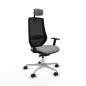 Sedia da Ufficio Piqueras y Crespo D086N2W Grigio