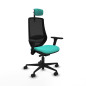 Sedia da Ufficio Piqueras y Crespo D036N2W Turchese