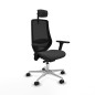 Sedia da Ufficio Piqueras y Crespo D086N2W Grigio scuro