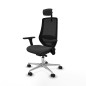 Sedia da Ufficio Piqueras y Crespo D086N2W Grigio scuro