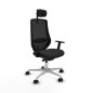 Sedia da Ufficio Piqueras y Crespo D086N2W Nero