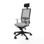 Sedia Ufficio con Poggiatesta Piqueras y Crespo 4B066N1 Grigio chiaro