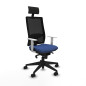 Sedia Ufficio con Poggiatesta Piqueras y Crespo 4B066N1 Blu Marino