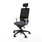 Sedia Ufficio con Poggiatesta Piqueras y Crespo 4B066N1 Grigio scuro