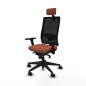 Sedia Ufficio con Poggiatesta Horna Piqueras y Crespo 3D066N2 Marrone
